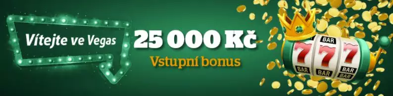 Uvítací bonus Chance Vegas casino na první vklad až 25 000 Kč