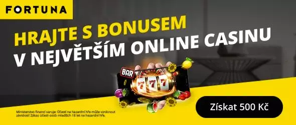 500 Kč zdarma do Fortuna Vegas online casina!
