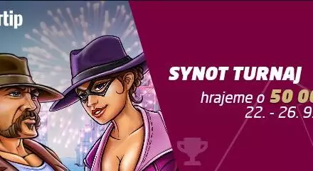 Zapoj se do Synottip casino turnaje a získej podíl z 50 000 Kč a 2 500 free spinů