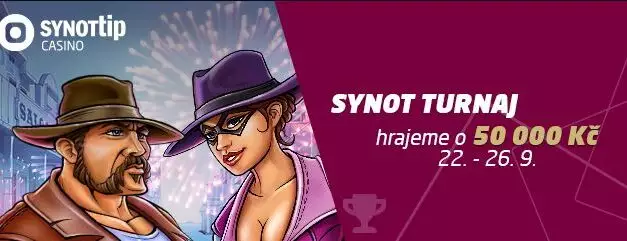 Zapoj se do Synottip casino turnaje a získej podíl z 50 000 Kč a 2 500 free spinů