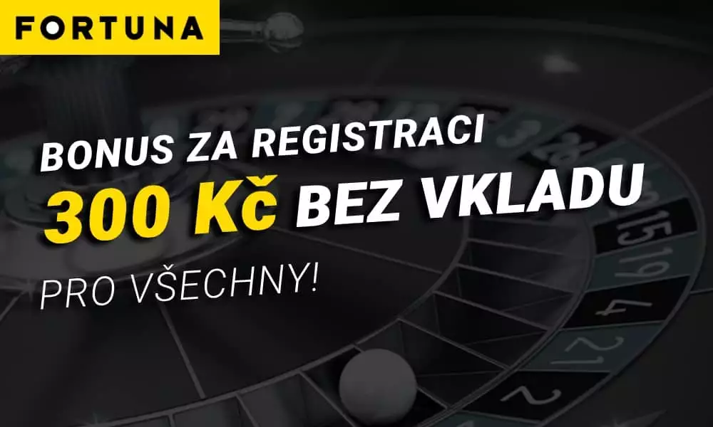 Casino Fortuna Vegas nabízí bonus bez vkladu 300 Kč zdarma