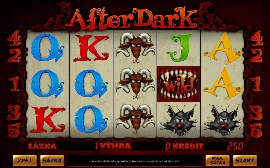 After Dark – hororový výherní automat s bonusem zdarma