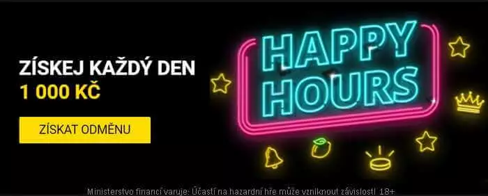 Fortuna promo kód 2022 - Happy Hours