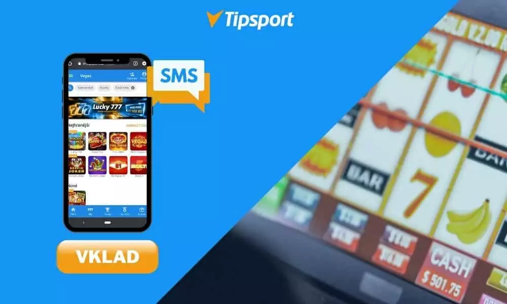 Tipsport SMS vklad – vložte si peníze z mobilu a hrajte si automaty během chvilky
