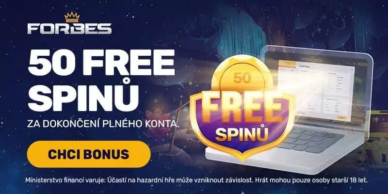 Forbes casino bonus bez vkladu - 50 free spinů
